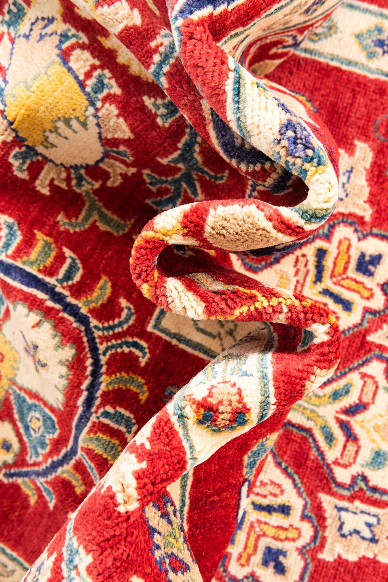 5' x 7' Hand Knotted Kazak Rug