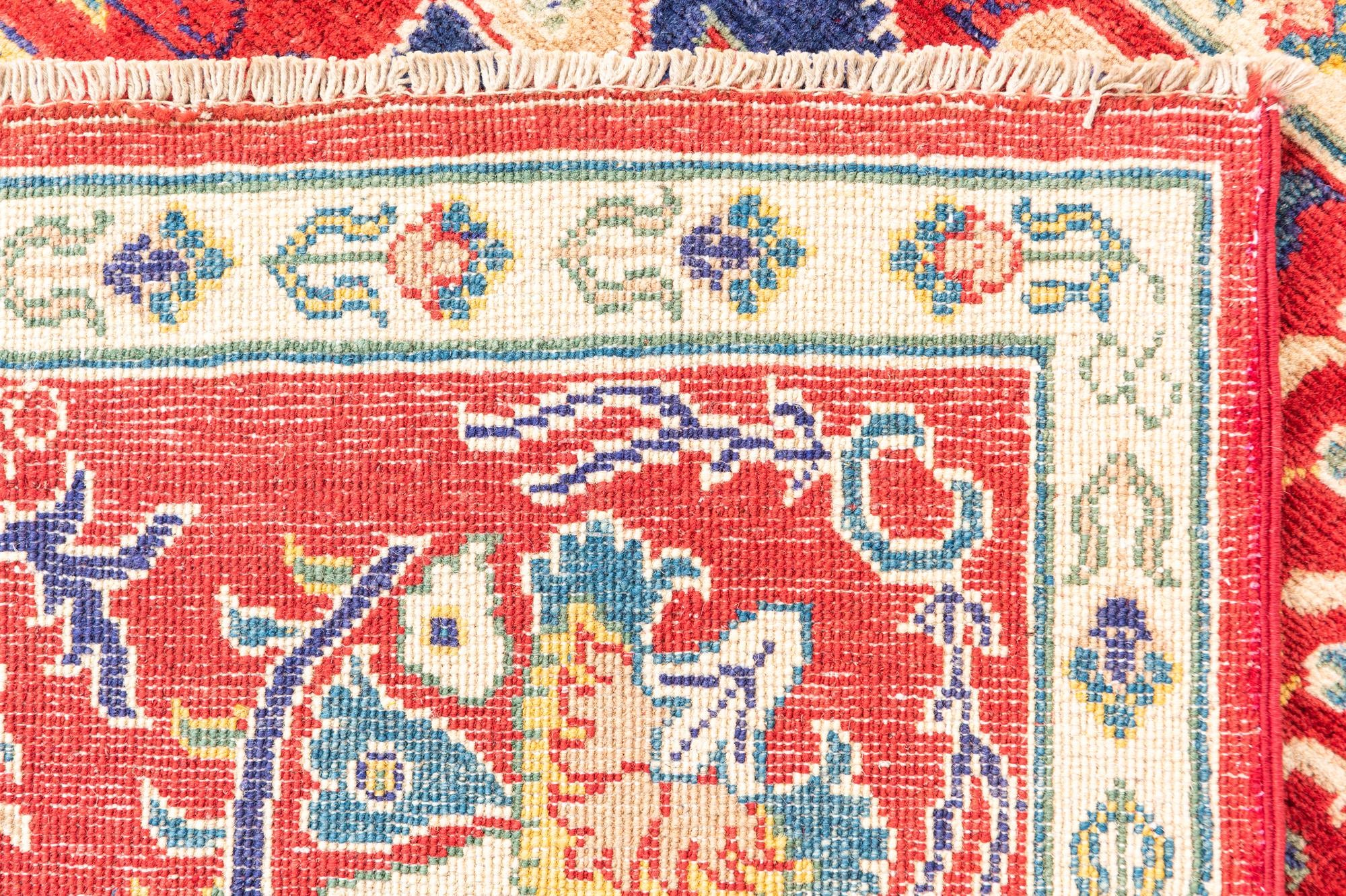 5' x 7' Hand Knotted Kazak Rug