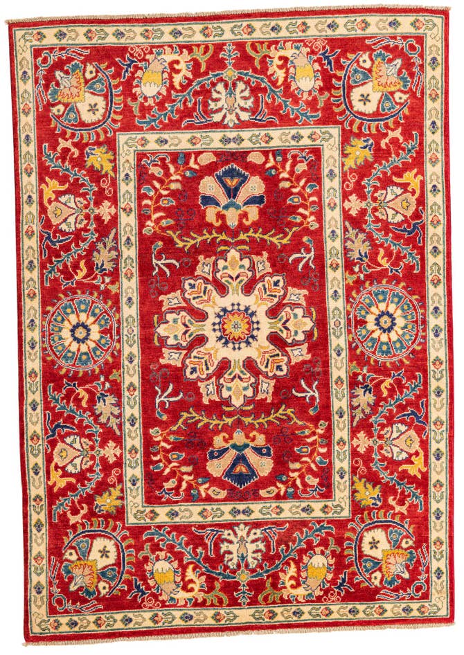 Detail image of 5' x 7' Hand Knotted Kazak Rug