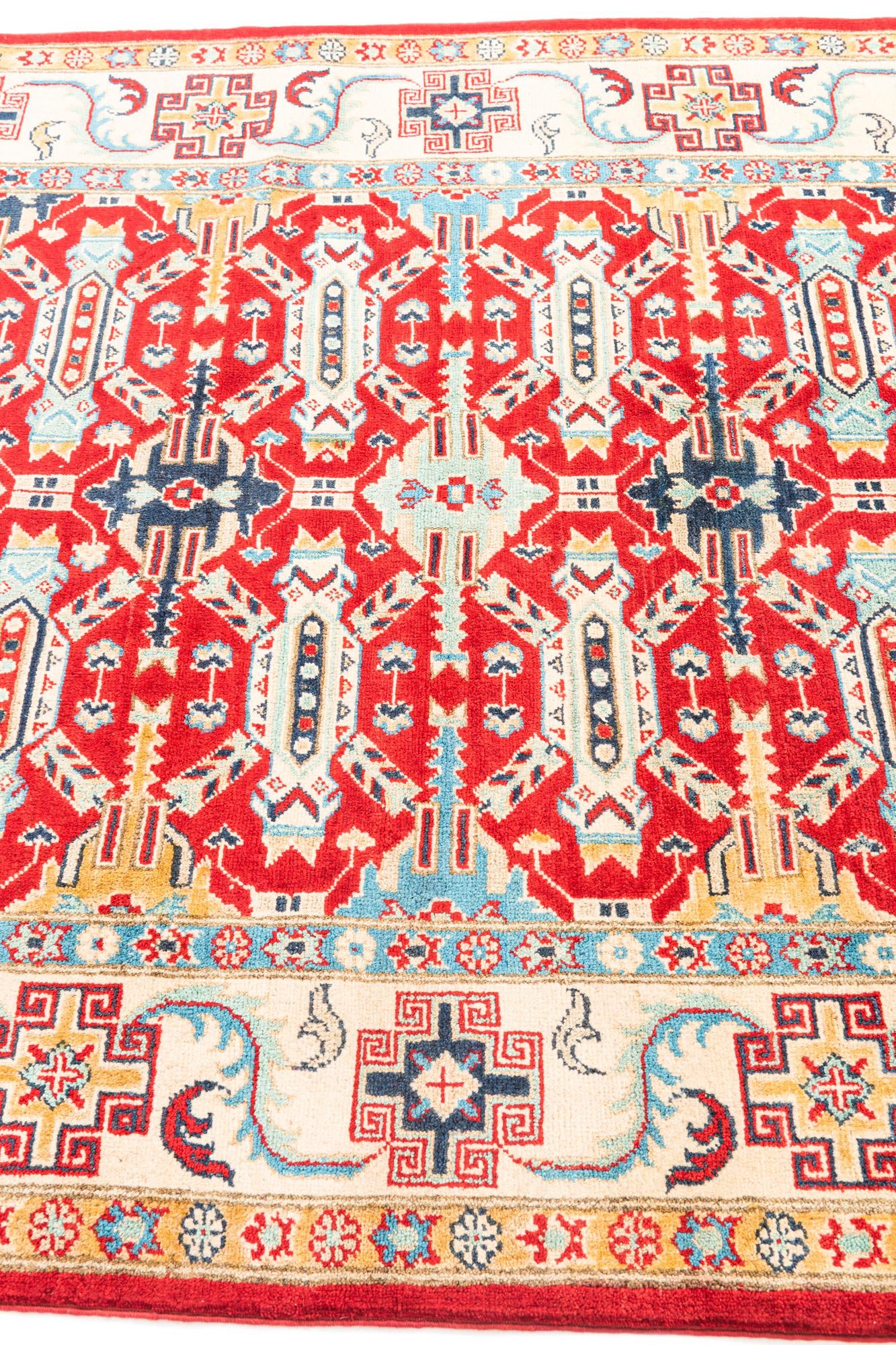 5' x 7' Hand Knotted Kazak Rug