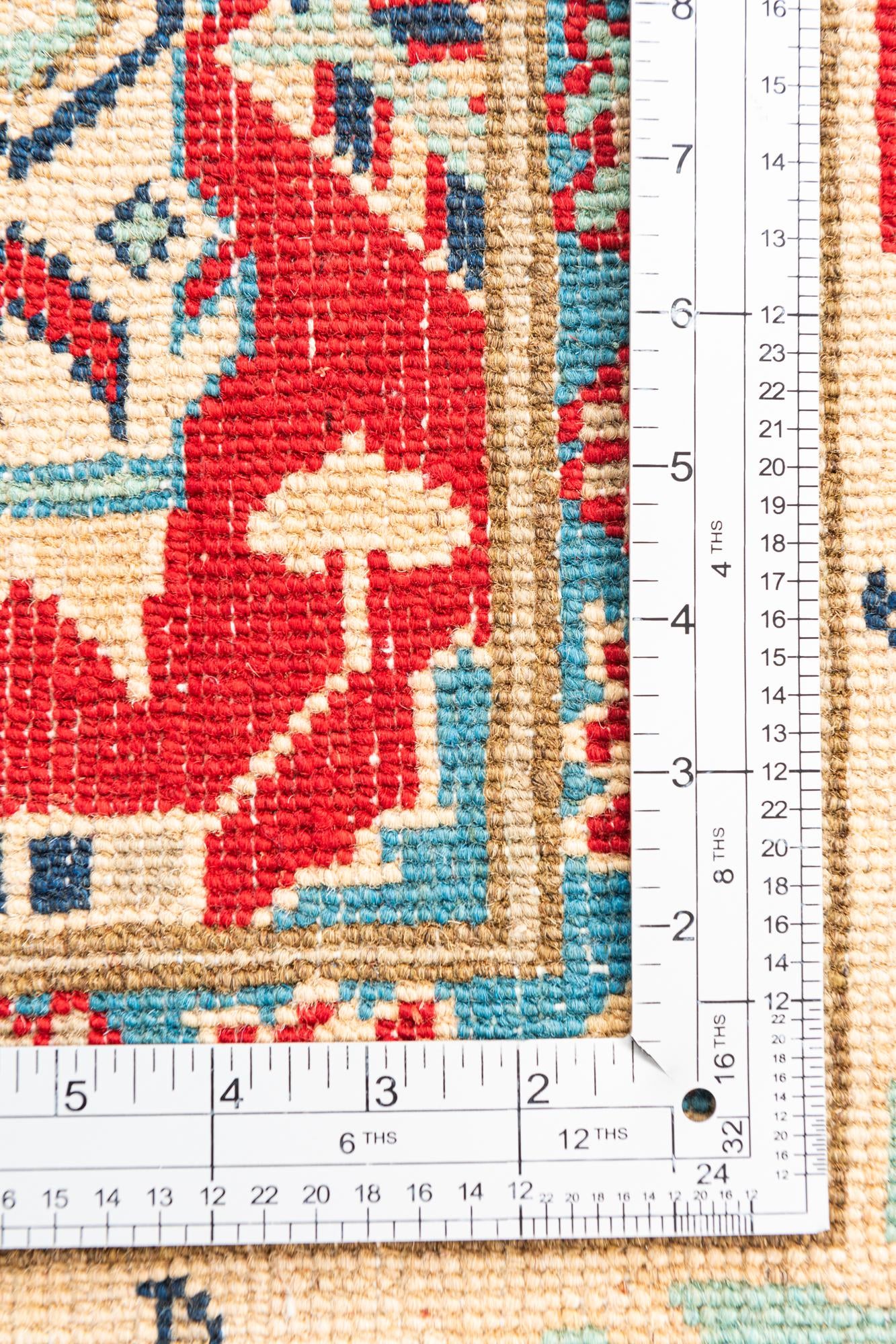 5' x 7' Hand Knotted Kazak Rug