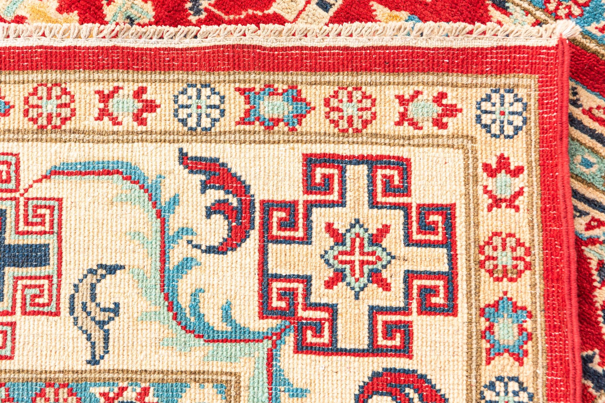 5' x 7' Hand Knotted Kazak Rug