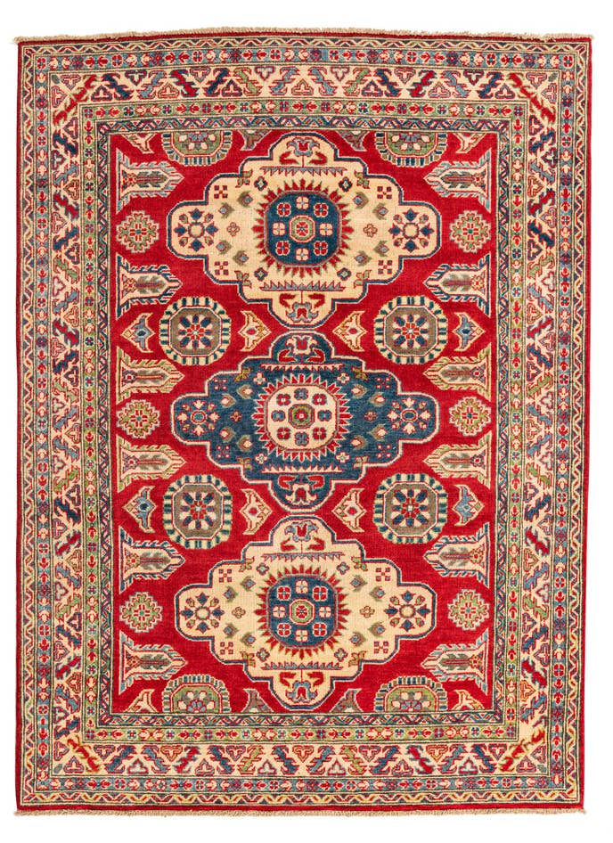 Detail image of 5' 2 x 6' 10 Hand Knotted Kazak Rug
