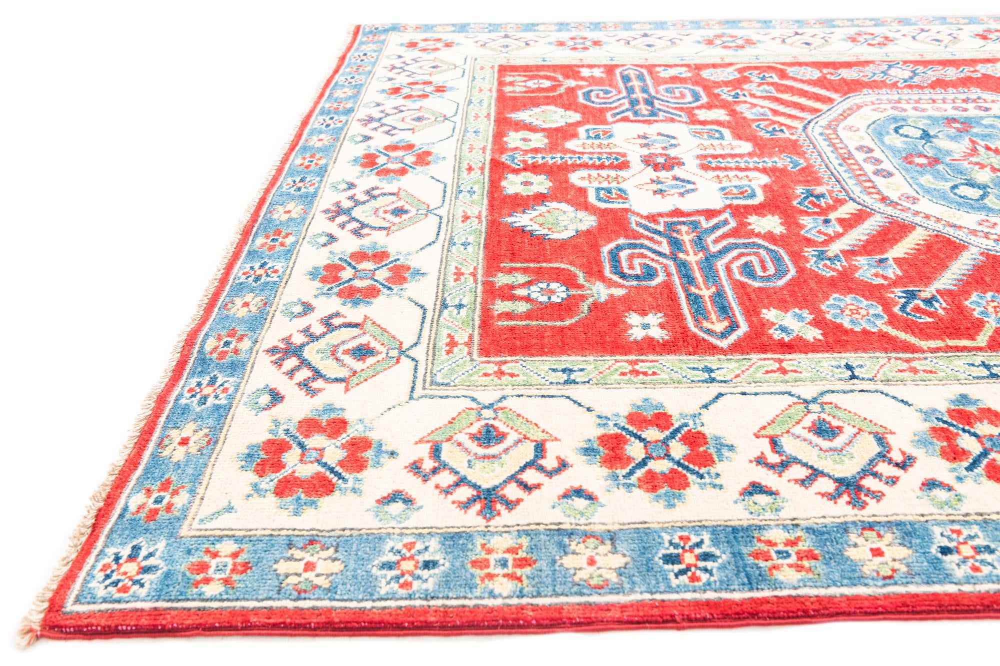 5' x 6' 9 Hand Knotted Kazak Rug