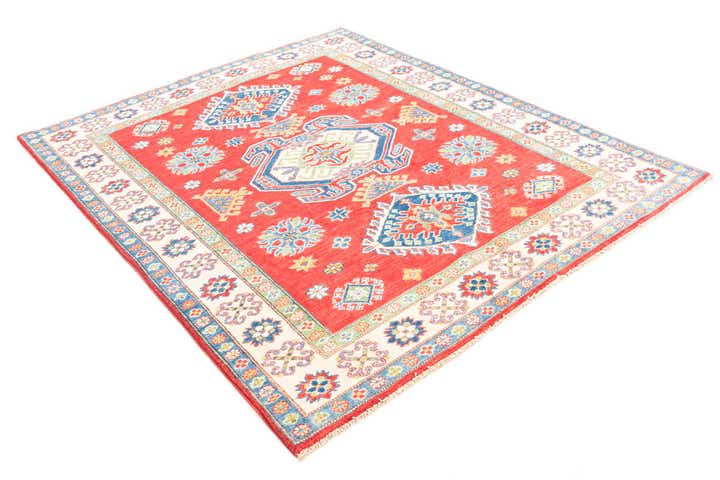 5' 4 x 6' 6 Hand Knotted Kazak Rug