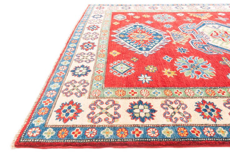 Detail image of 5' 4 x 6' 6 Hand Knotted Kazak Rug