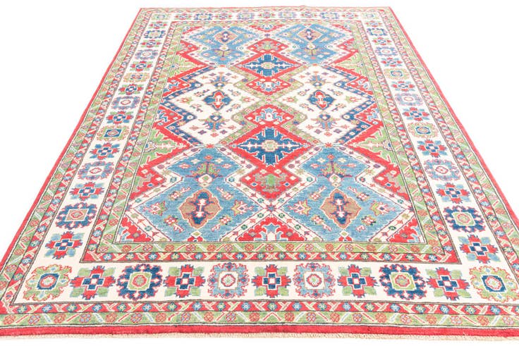Detail image of 6' 1 x 9' Hand Knotted Kazak Rug