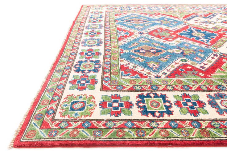 Detail image of 6' 1 x 9' Hand Knotted Kazak Rug