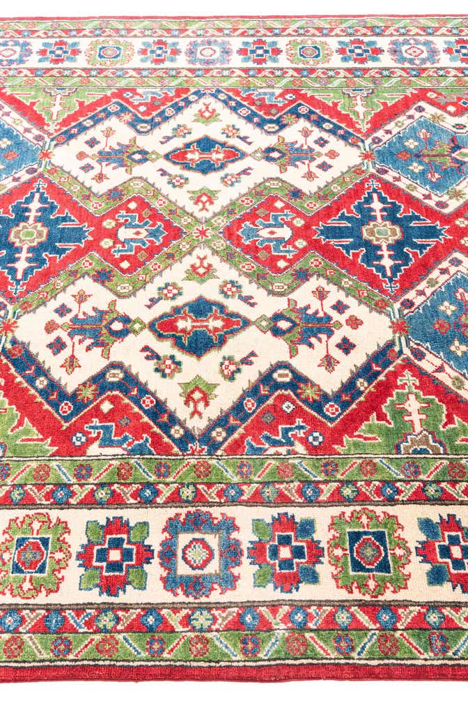 6' 1 x 9' Hand Knotted Kazak Rug