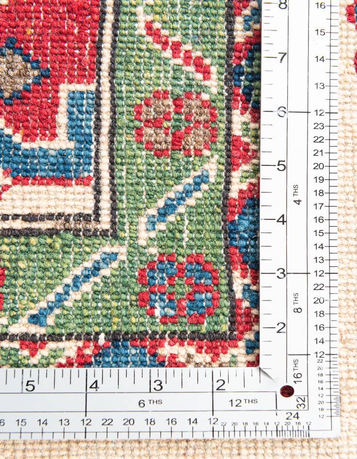 Detail image of 6' 1 x 9'  Hand Knotted Kazak Rug