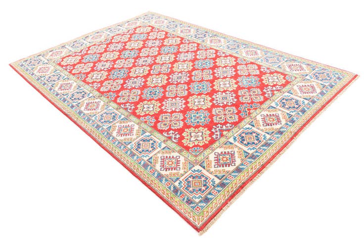Detail image of 6' x 8' 7 Hand Knotted Kazak Rug