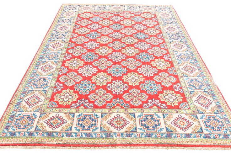 Detail image of 6' x 8' 7 Hand Knotted Kazak Rug