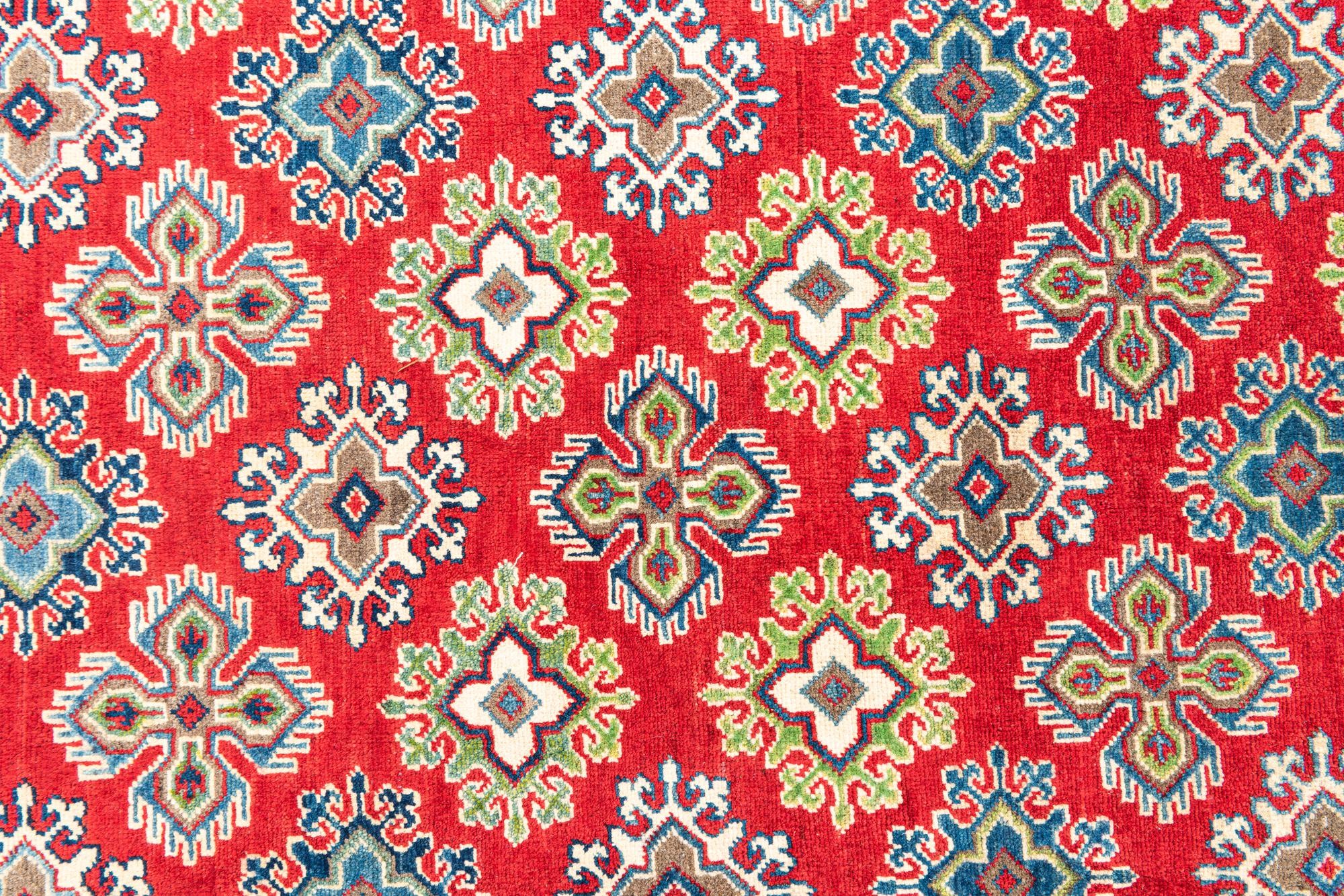 6' x 8' 7 Hand Knotted Kazak Rug
