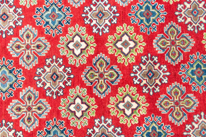 6' x 8' 7 Hand Knotted Kazak Rug