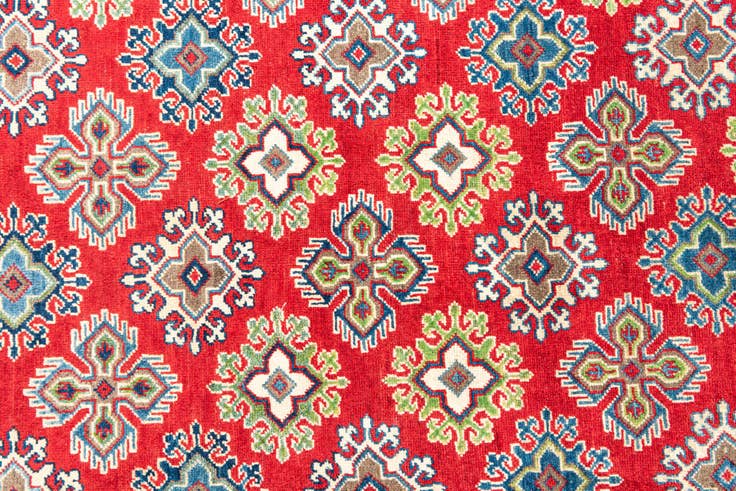 Detail image of 6' x 8' 7 Hand Knotted Kazak Rug