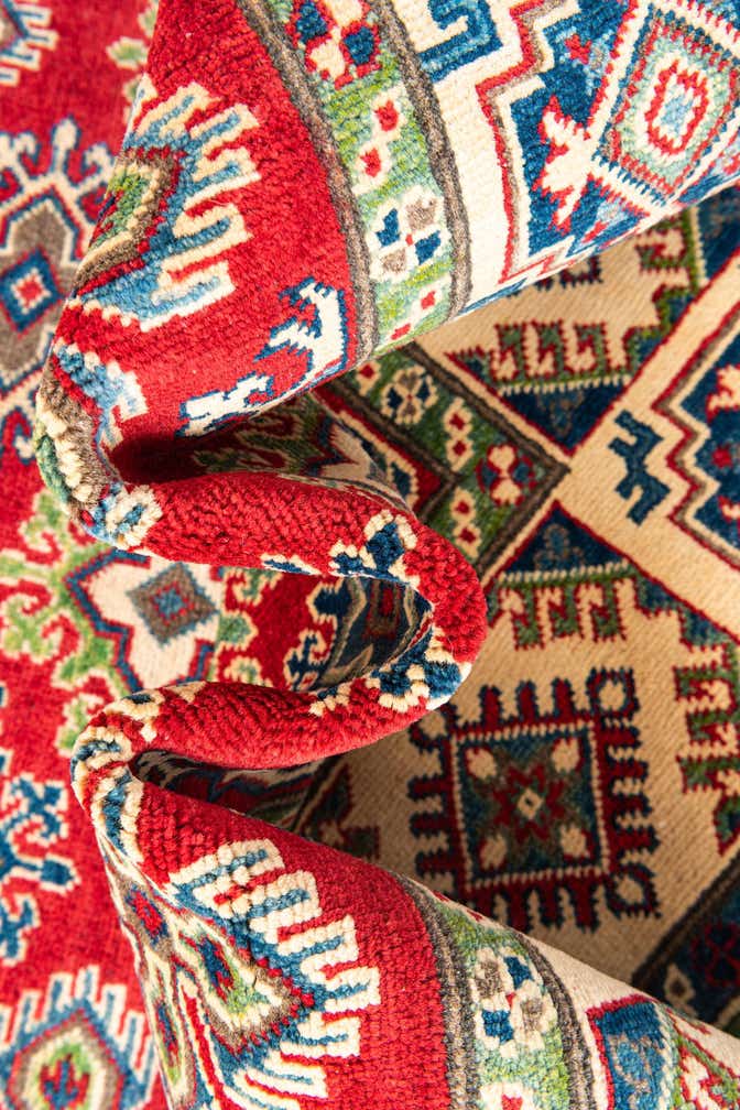 6' x 8' 7 Hand Knotted Kazak Rug