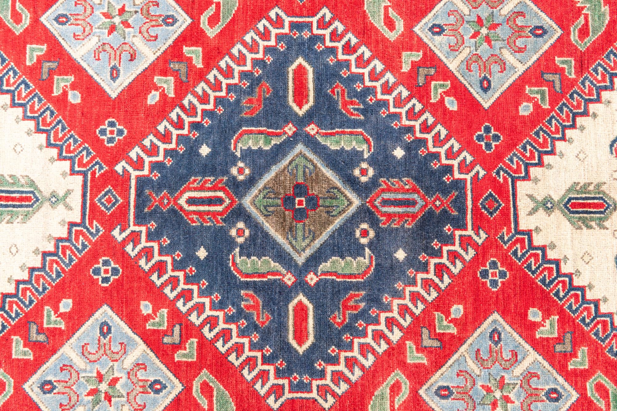 6' 6 x 9' 8 Hand Knotted Kazak Rug