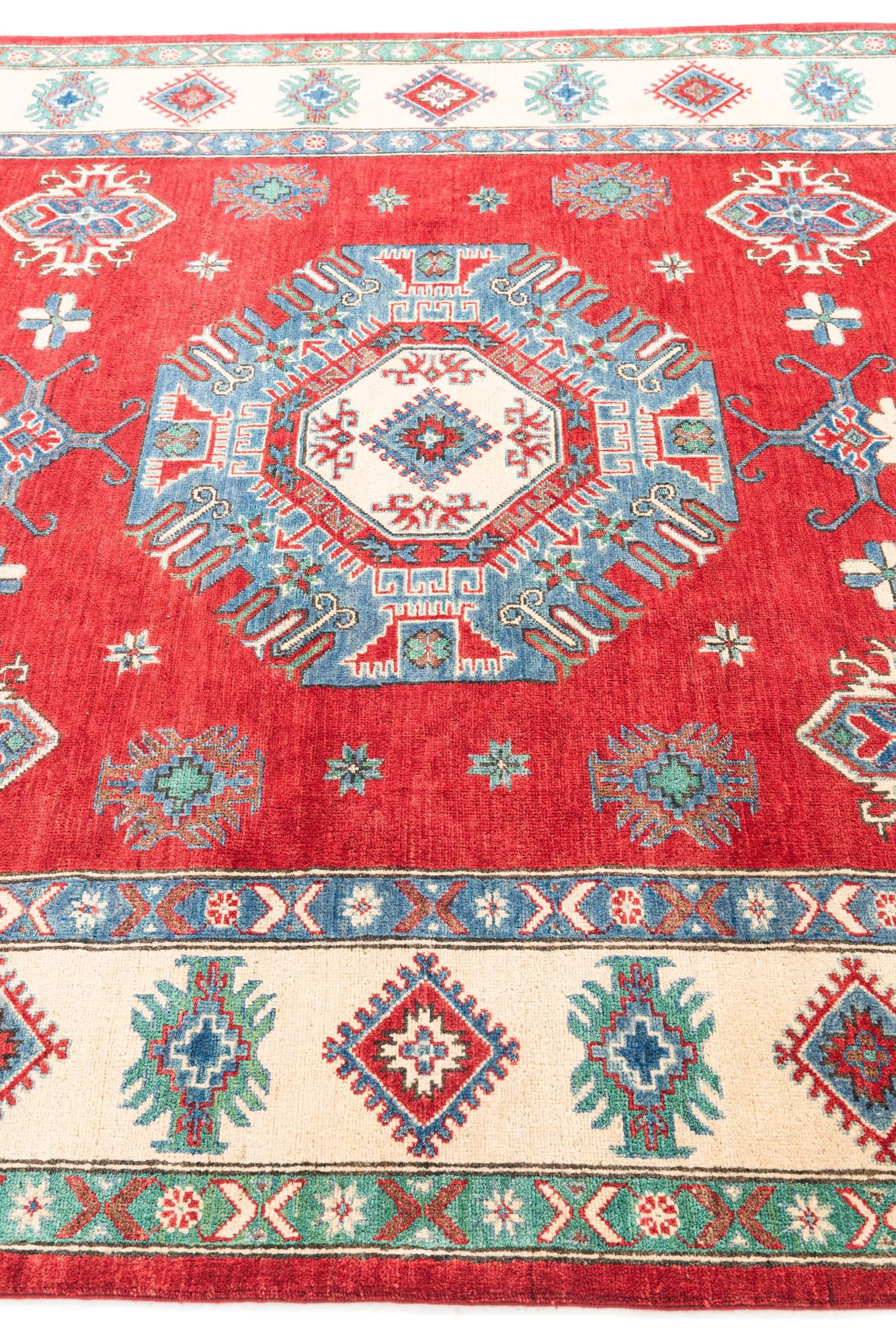 6' 8 x 9' 8 Hand Knotted Kazak Rug