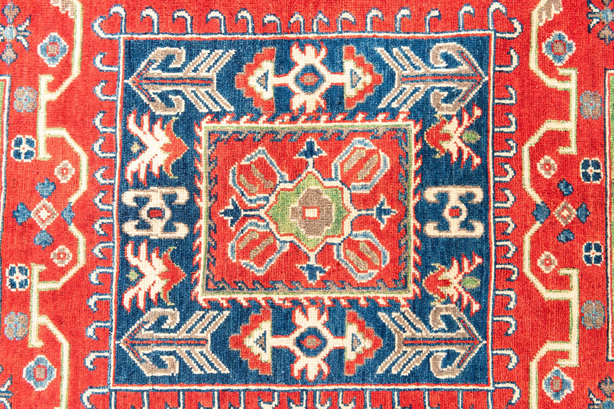 6' 8 x 9' 8 Hand Knotted Kazak Rug