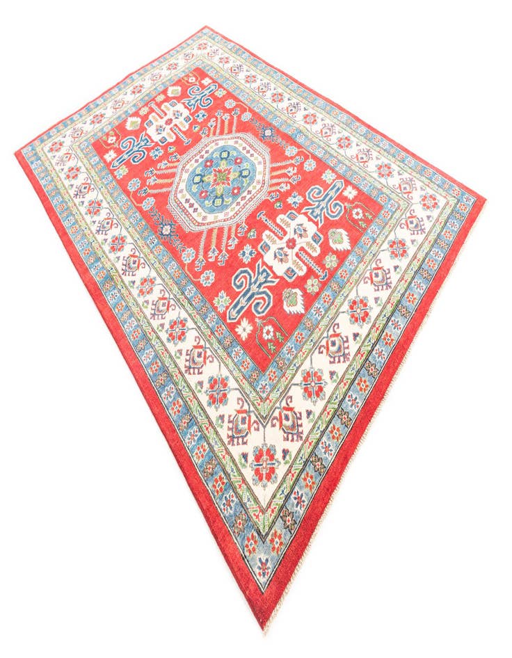 Detail image of 6' 7 x 9' 6 Hand Knotted Kazak Rug