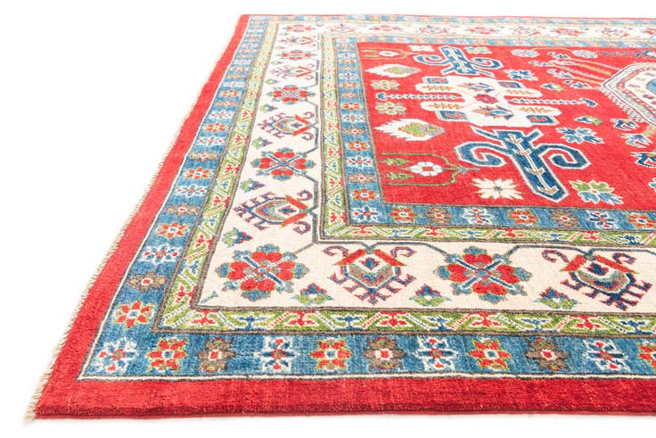 Detail image of 6' 7 x 9' 6 Hand Knotted Kazak Rug