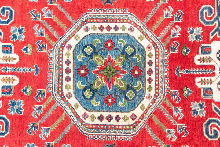 6' 7 x 9' 6 Hand Knotted Kazak Rug