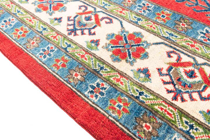 6' 7 x 9' 6 Hand Knotted Kazak Rug
