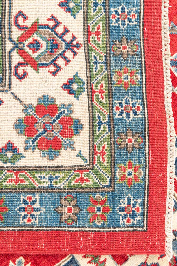 6' 7 x 9' 6 Hand Knotted Kazak Rug