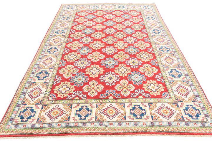 5' 10 x 9' 2 Hand Knotted Kazak Rug