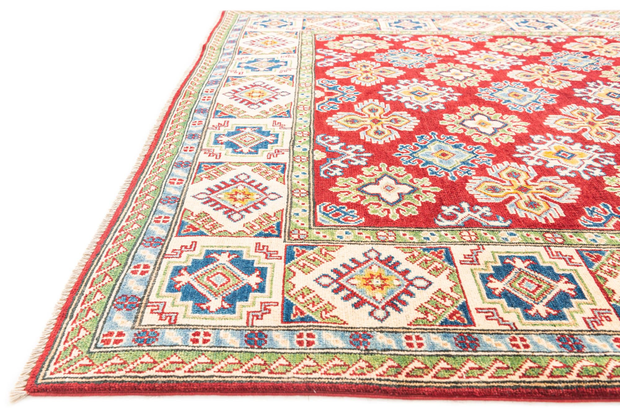 5' 10 x 9' 2 Hand Knotted Kazak Rug