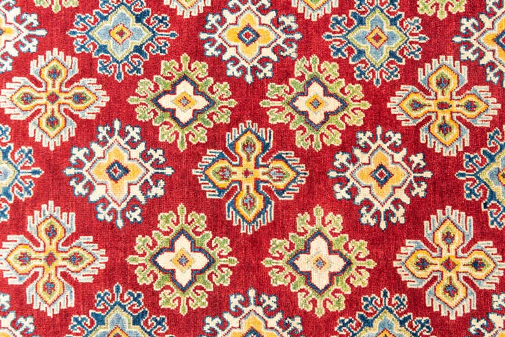 Detail image of 5' 10 x 9' 2 Hand Knotted Kazak Rug