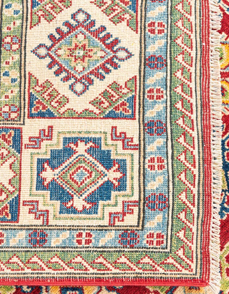 Detail image of 5' 10 x 9' 2  Hand Knotted Kazak Rug