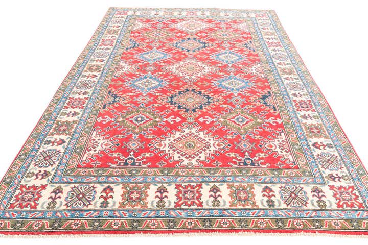 6' 5 x 9' 9 Hand Knotted Kazak Rug