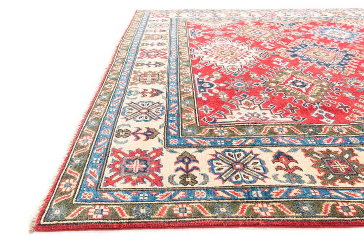 Detail image of 6' 5 x 9' 9 Hand Knotted Kazak Rug