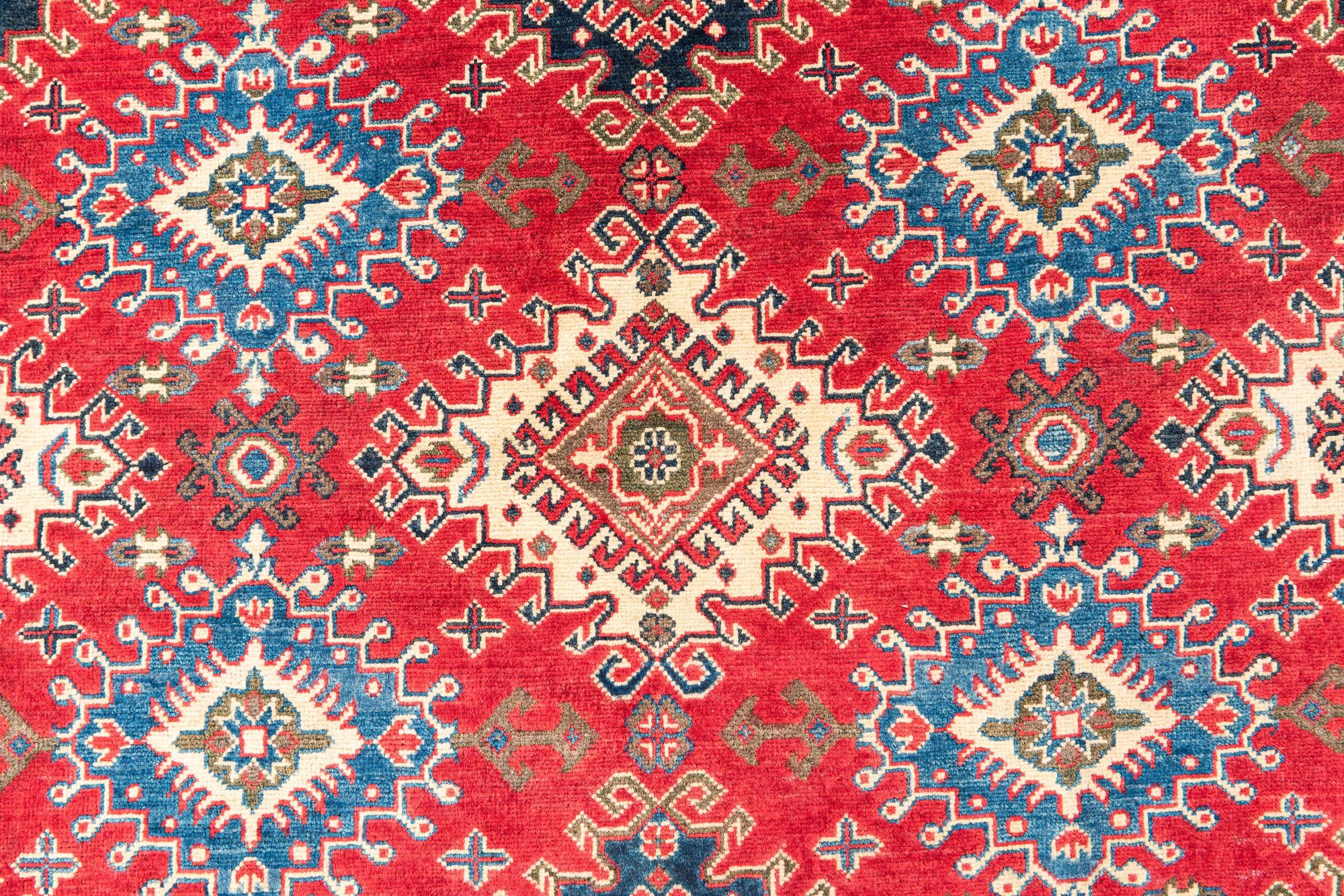 6' 5 x 9' 9 Hand Knotted Kazak Rug