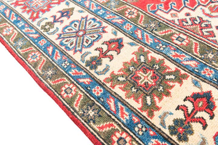 6' 5 x 9' 9 Hand Knotted Kazak Rug