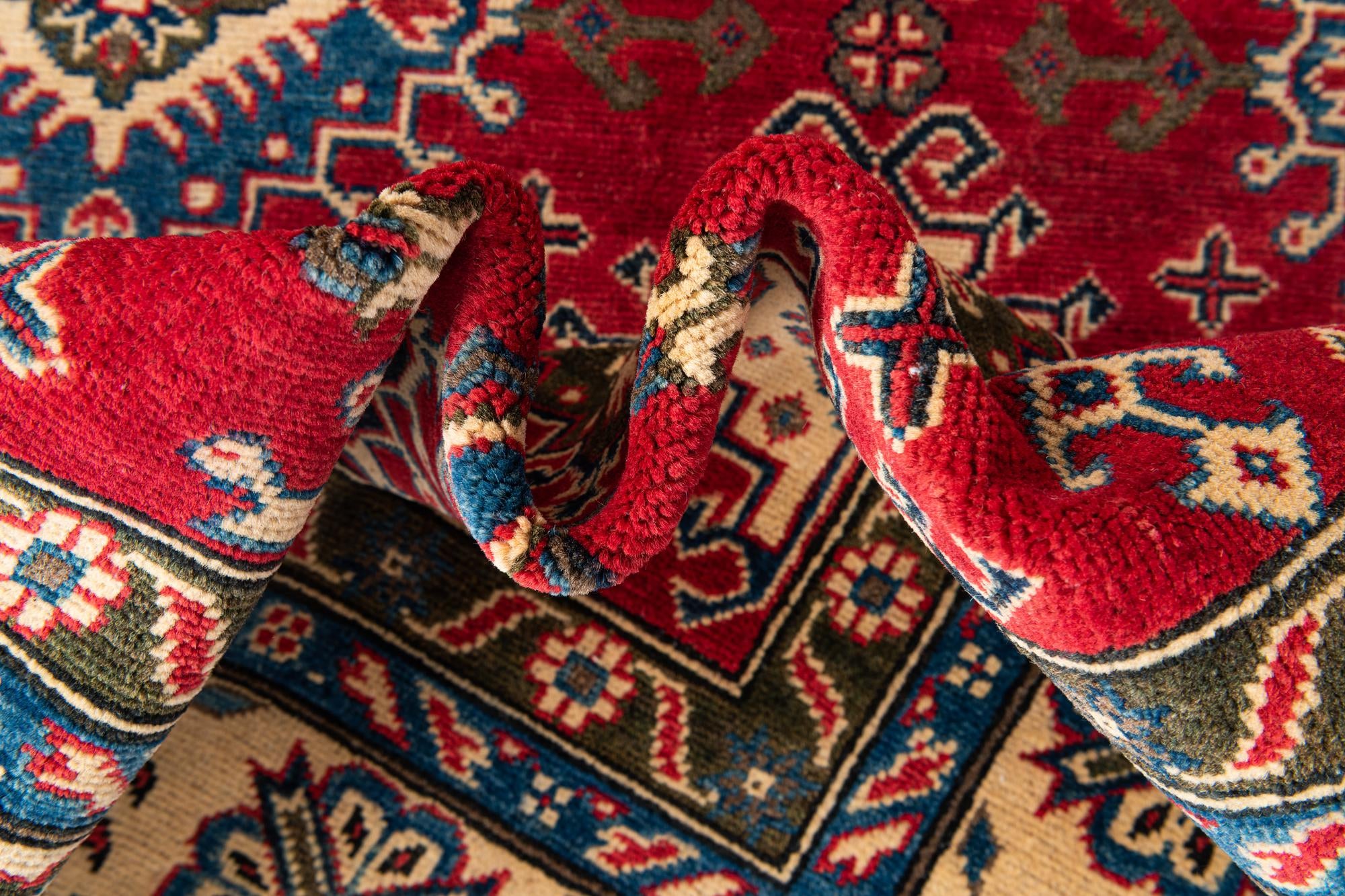 6' 5 x 9' 9 Hand Knotted Kazak Rug
