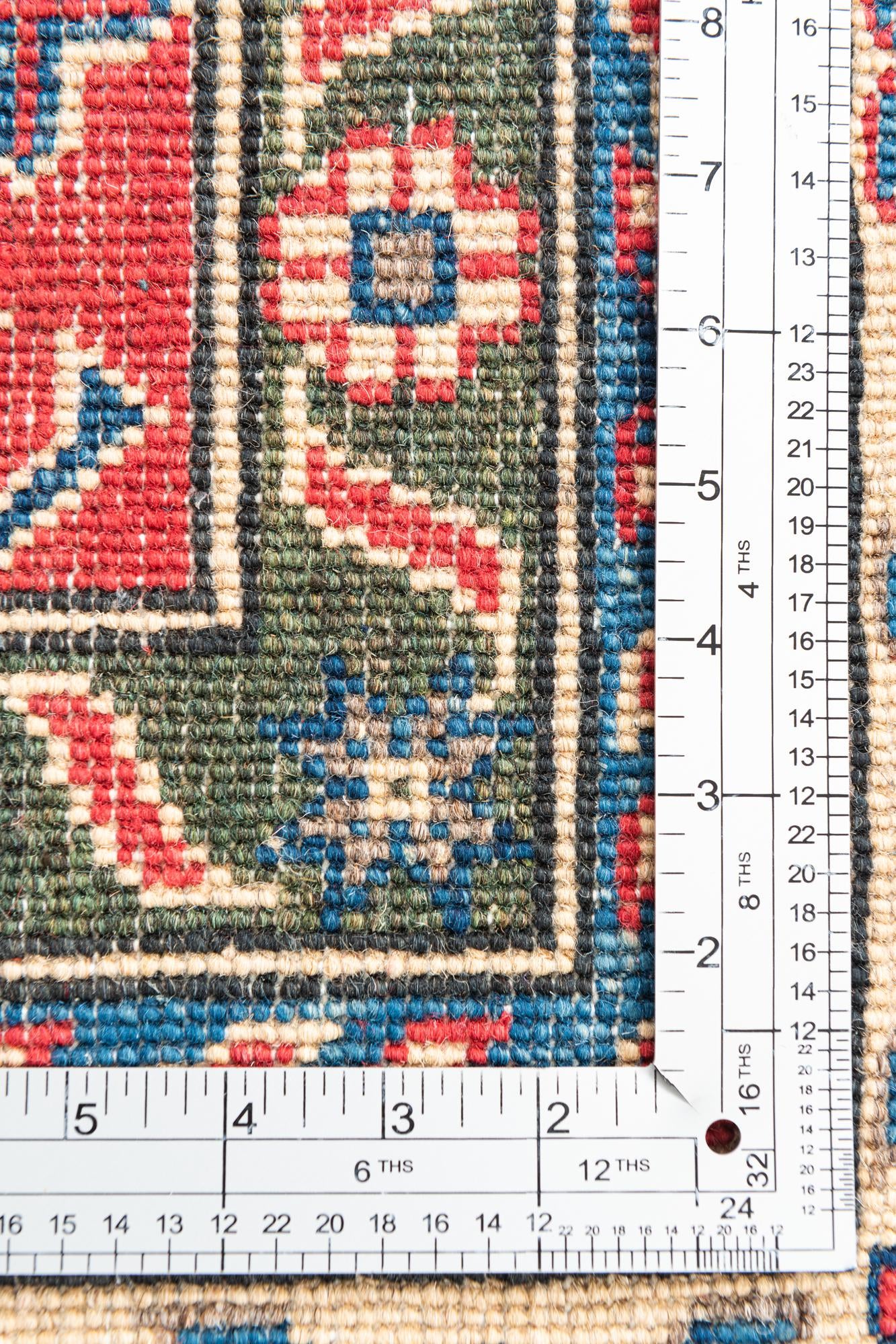 6' 5 x 9' 9 Hand Knotted Kazak Rug