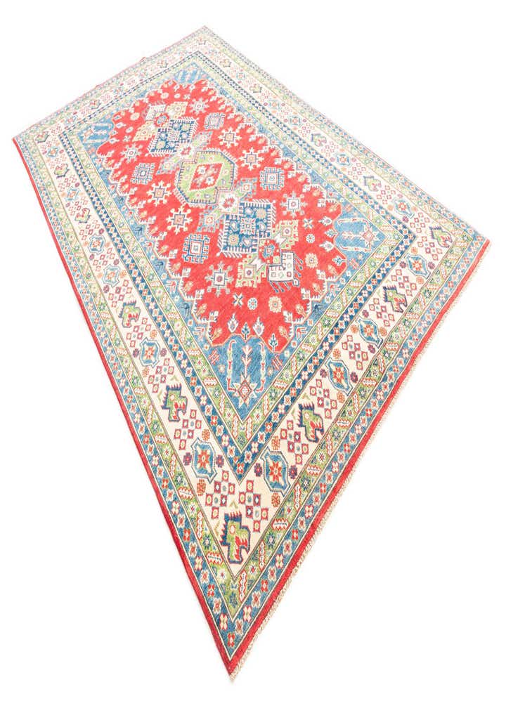 6' 9 x 10' 8 Hand Knotted Kazak Rug