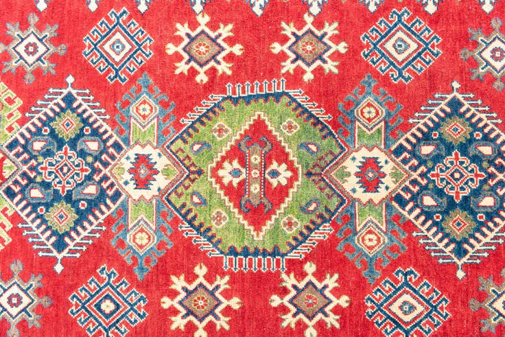 Detail image of 205cm x 325cm Hand Knotted Kazak Rug