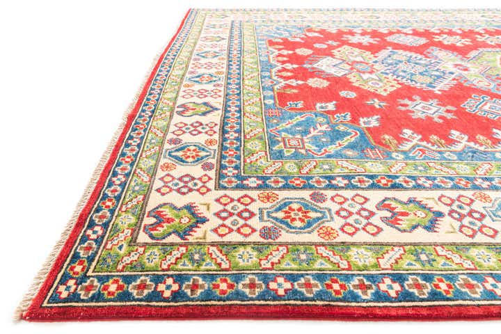 6' 10 x 9' 10 Hand Knotted Kazak Rug