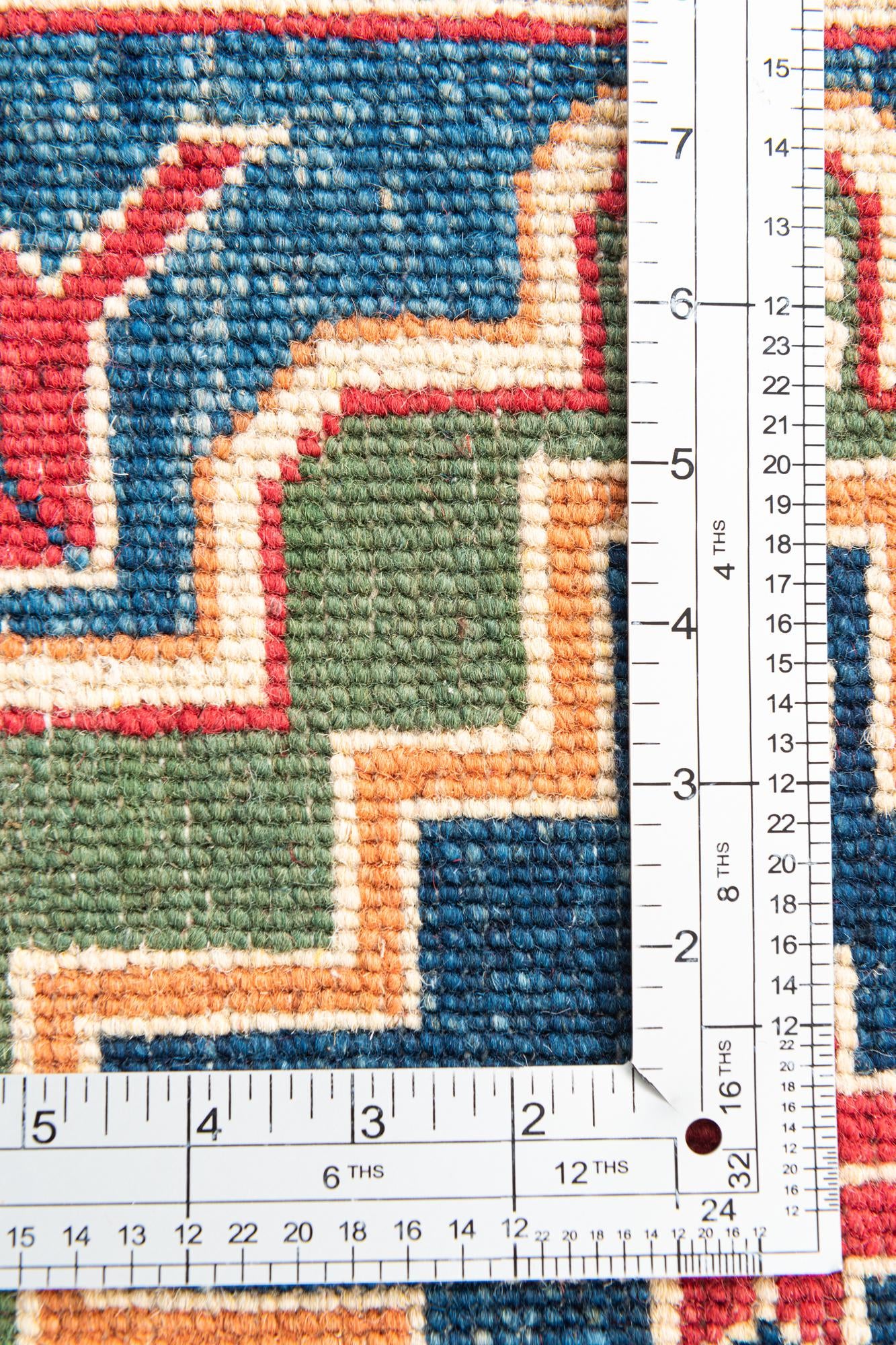 6' 7 x 9' 6 Hand Knotted Kazak Rug