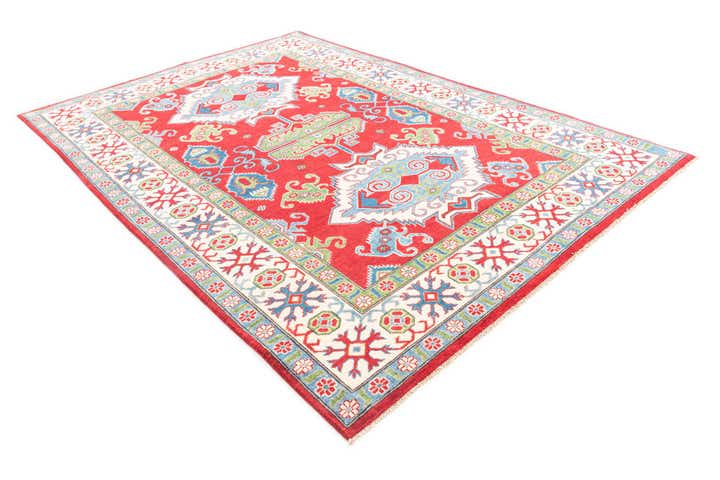 6' 8 x 9' 8 Hand Knotted Kazak Rug