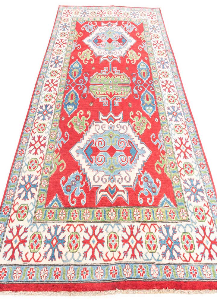 6' 8 x 9' 8 Hand Knotted Kazak Rug