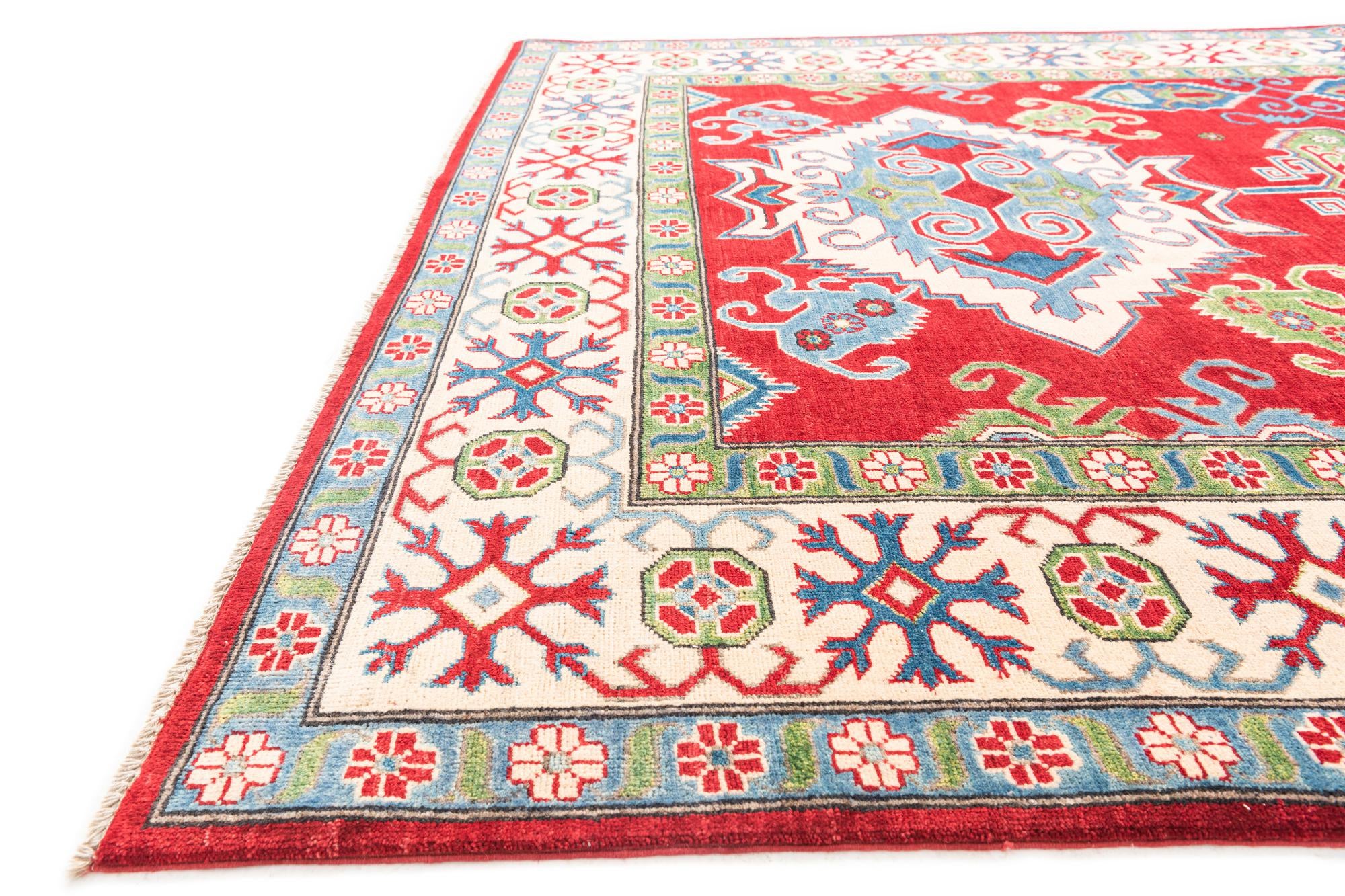 205cm x 295cm anudado a mano Kazak Alfombra