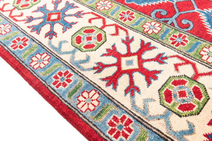 6' 8 x 9' 8 Hand Knotted Kazak Rug