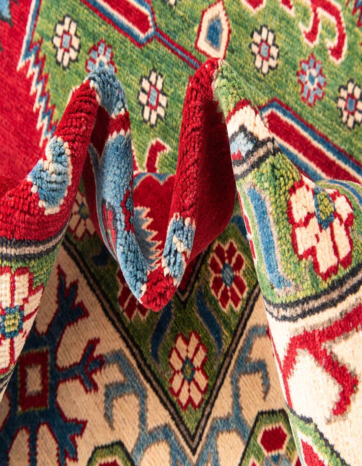 Detail image of 6' 8 x 9' 8  Hand Knotted Kazak Rug