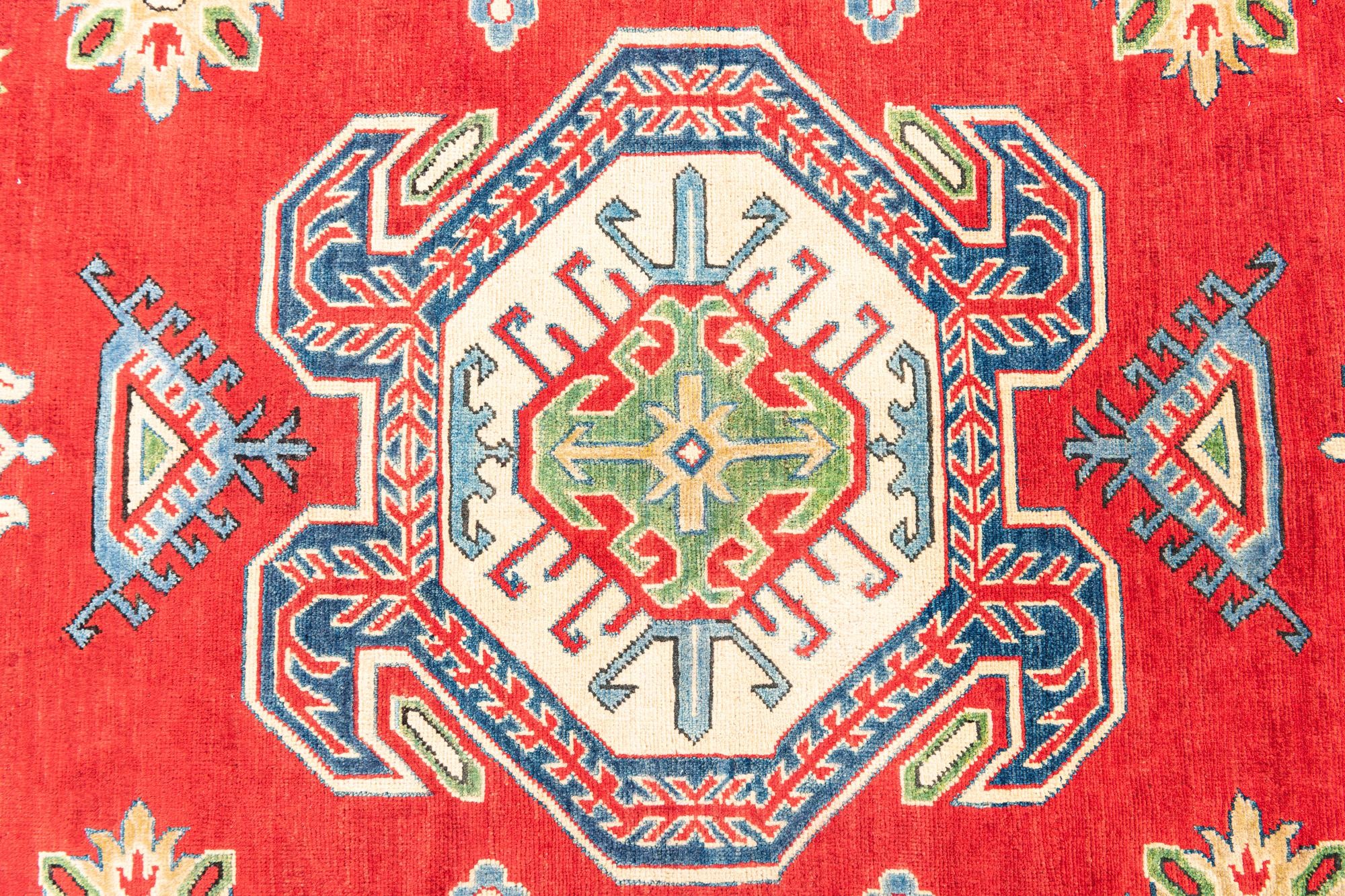 6' 5 x 9' 6 Hand Knotted Kazak Rug
