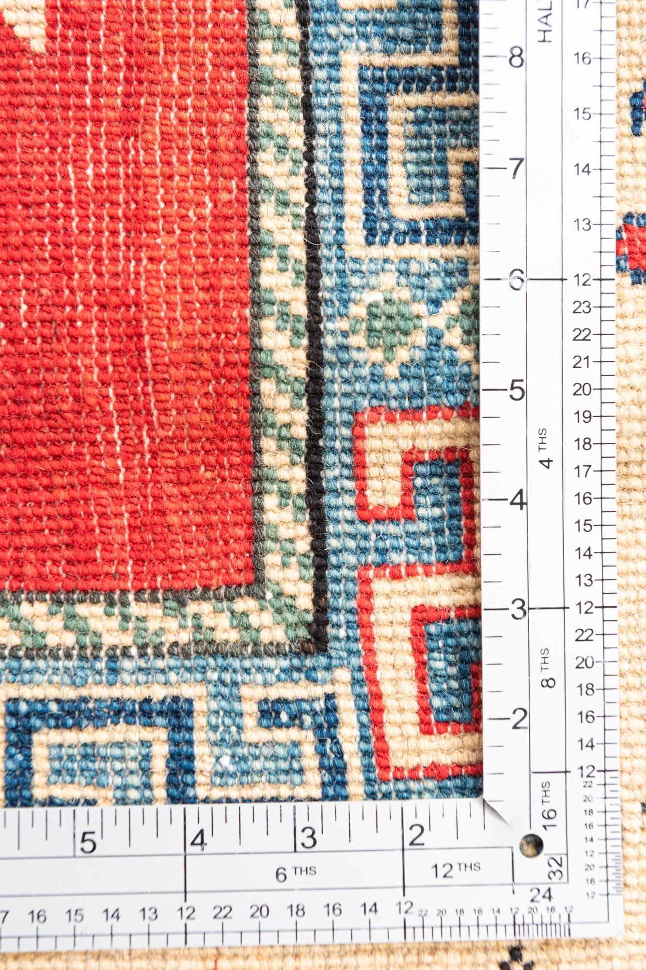 6' 5 x 9' 6 Hand Knotted Kazak Rug