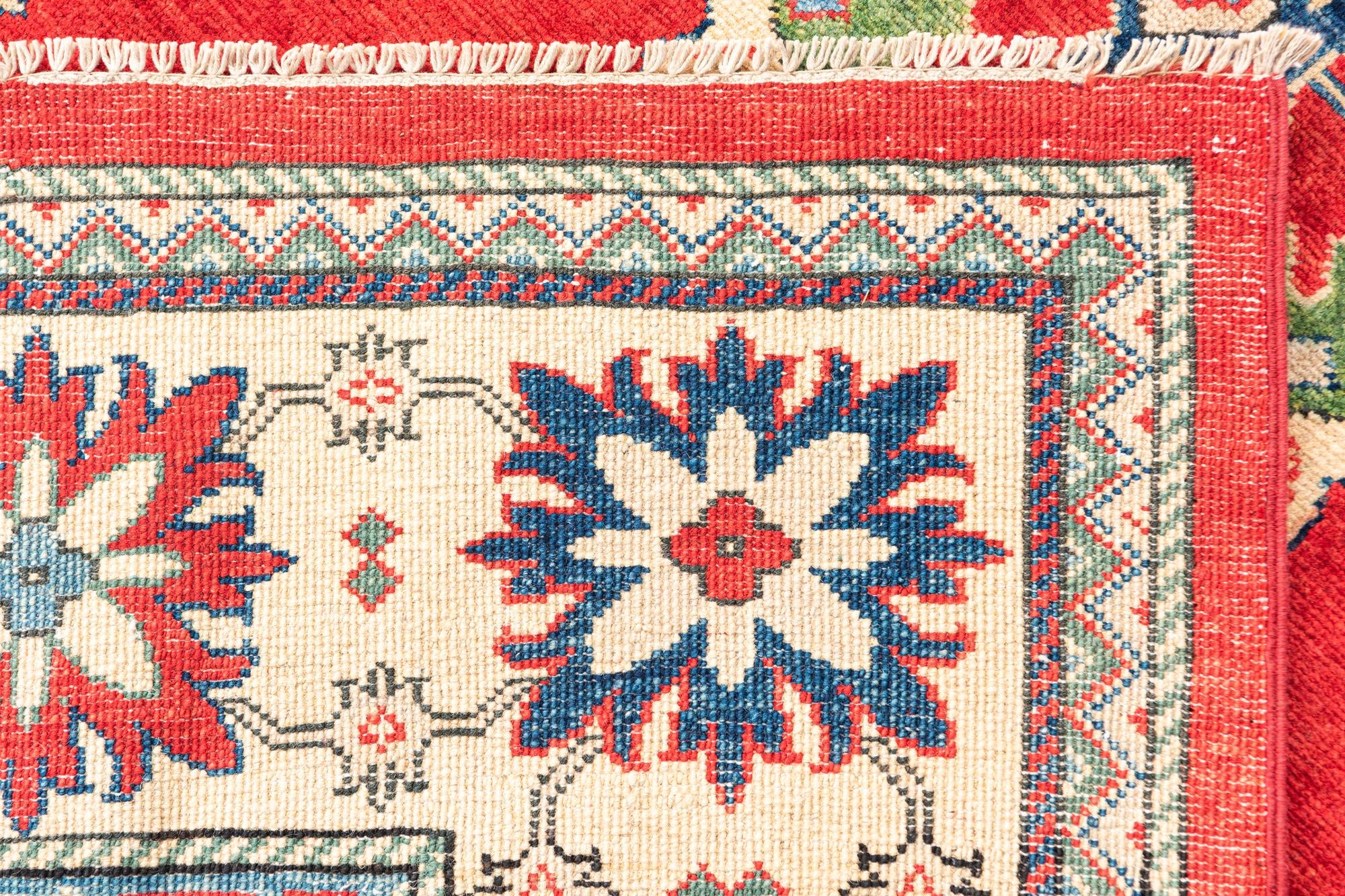 6' 5 x 9' 6 Hand Knotted Kazak Rug